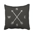 thumbnail image 1 of RYLABLUE Decorative Black Arrow Direction Compass N S W E Home Customized Throw Pillow Covers Pillowcases Size 18x18 inches Two Side, 1 of 1