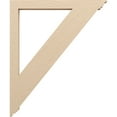 thumbnail image 3 of Ekena Millwork 3 1/2"W x 40"D x 48"H Traditional Traditional Rough Cedar Woodgrain TimberThane Bracket, Primed Tan, 3 of 6