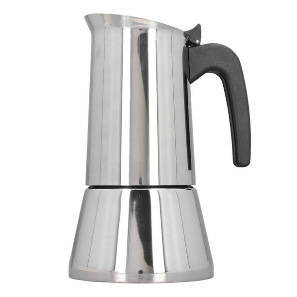 Stovetop Moka Pot 430 Stainless Steel Portable Stovetop Coffee Making Pot for Induction Cooktops 9 Cup Walmart