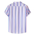 thumbnail image 2 of DPTALR Chemise d'Été Imprimée Décontractée pour Hommes à Manches Courtes avec Col, 2 of 9
