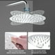 thumbnail image 4 of Cabezal de ducha de acero inoxidable a alta presión - Cabezal de ducha de lluvia de 15 cm con 160 boquillas autolimpiantes para un flujo de agua fuerte, 4 of 9