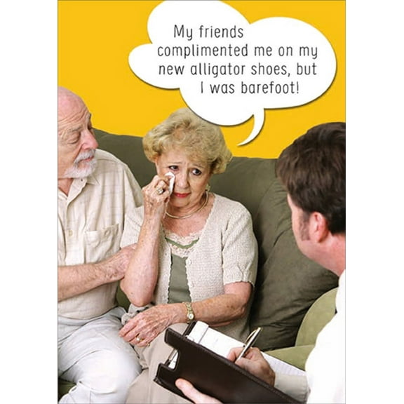 RSVP Alligator Shoes Funny / Humorous Feminine Birthday Card for Her : Woman : Women