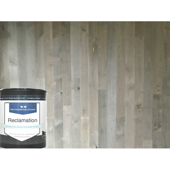 Reclamation Exterior and Interior Transparent Water-Based Reactive Wood Stain, No VOC, by Weatherwood - - Quart (32 Fl. Oz.)