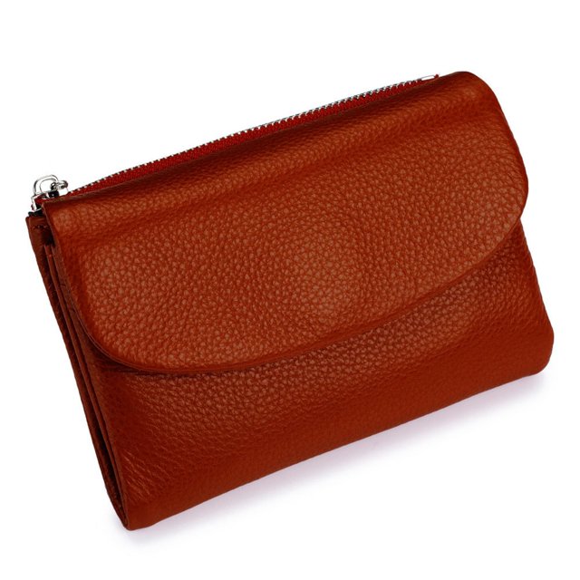 Stylish Purse Leather Wallet RFID Blocking Women's Slim Design Small Capacity Wallet for Daily Commute and Versatile Use
