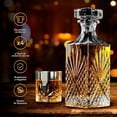 thumbnail image 3 of Vasos de Vidrio para Whisky Whiskey Town Decantador de Cristal 860 ml 4 Vasos de Cristal 300 ml, 3 of 3