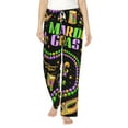 thumbnail image 2 of Lsque Mardi Gras3 Print Women's Pajama Pants, Lounge Pant - Comfortable Home Wear,Elastic Waistband, Stylish Design-Medium, 2 of 9