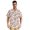 Cute Pig with Hearts, variant on Men's Casual Button Down Shirts Short Sleeve Summer Hawaiian Beach Shirt, Monkey Faces Flowers Dots