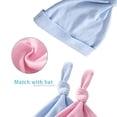 thumbnail image 4 of YSCULBUTOL Baby Twins Bodysuits My Papa Rocks Unisex Baby Clothes Infant Twin Romper Outfits With Hat, 4 of 5