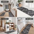 thumbnail image 5 of Black and White Geometric Boho Pattern Kitchen Rugs Sets Of 3,Kitchen Runner Rugs Non Skid Washable,Decorative Kitchen Floor Mats for Kitchen,Sink,Laundry,17"x30"+ 17"x47" + 17"x59", 5 of 6