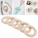 thumbnail image 5 of Anillos De Madera, Acabado Fino, Lavable, Reutilizable, De Madera, Para Dentición De Bebé, Para Niños, Dentición OTVIAP 55 mm / 2,2 pulgadas, 5 of 8
