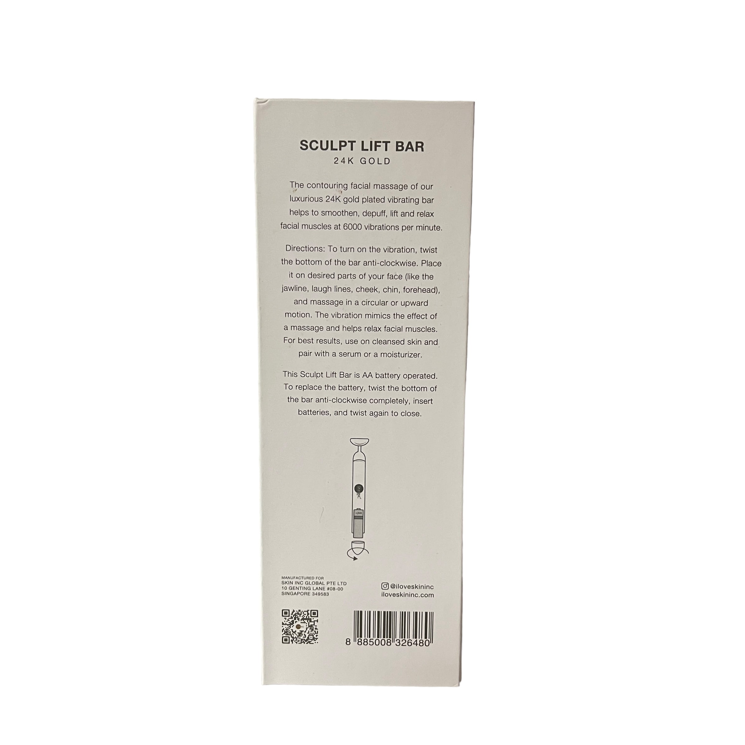 Skin Inc Supplement Bar Sculpt Lip Bar 24K Gold