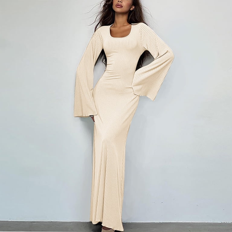 slim fit dress slacks Cable Knit Flare Sweater Dress – Authenticity main image 0