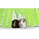 thumbnail image 3 of 1 escondite de bosque esquinero de forro polar para cobayas, hurones, chinchillas, erizos, conejos enanos y otras mascotas pequeñas - Accesorios y juguetes (verde/gris) JM, 3 of 4