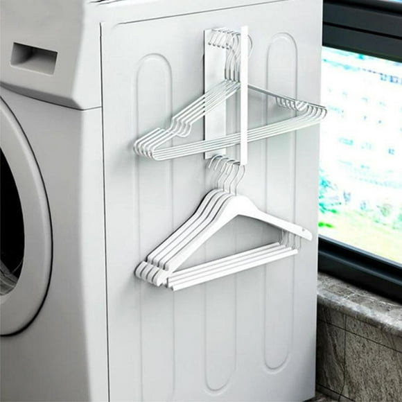 Cipaher Percha Magnética Organizador Apilador de Perchas para Armario Lavadero Blanco