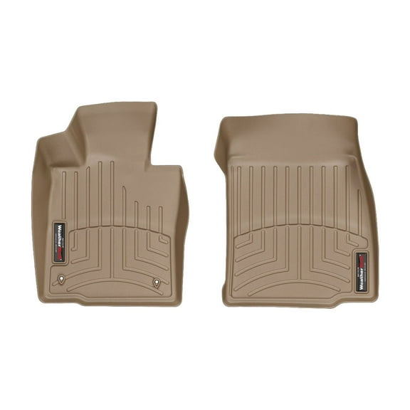 WeatherTech Custom Fit FloorLiners compatible with MINI Countryman, Paceman - 1st Row (Driver & Passenger), Tan
