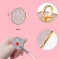 thumbnail image 2 of Pcs Resin Nail Art Palettes with Adjustable Finger Rings, Drawing Nail Color Palette Nail Art Tool Powodzenia, 2 of 5