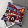 thumbnail image 7 of Firestruck Firetruck Red, White, and Blue Decorative Pillow,, 7 of 7