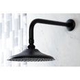 thumbnail image 3 of Kingston Brass K136A0CK Victorian 7-3/4 Inch Round Raindrop Brass Shower Head with 12-Inch Shower Arm in Matte Black, 3 of 7