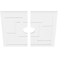 thumbnail image 2 of 40"OD x 7"ID x 14"C x 1"P Knox Architectural Grade PVC Contemporary Ceiling Medallion, Two Piece, 2 of 11