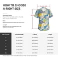 thumbnail image 4 of Yiaed Cute Poodle Dog Print Women's T Shirt V-Neck Short Sleeve Shirt Casual Breathable Tee Summer Tops-XX-Large, 4 of 5