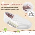 thumbnail image 6 of HOMEHOT Girls Casual Shoes Slip On Sneakers for Girls Little/Big Kid Comfort Low Top Fashion Sneakers White Size 12 Female, 6 of 6