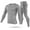 Grey, variant on Mens Thermal Underwear Set, iMounTEK Fleece Long Johns Top Bottom for Men Cold Winter, Black XL