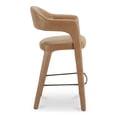 thumbnail image 3 of Moe's Home Collection Martens Bar Stool Leather Brown, 3 of 6