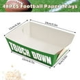 thumbnail image 2 of 2lb Football Party Decorations Paper Football Plates Disposable Food Boats Serving Trays Sports Party Birthday Party Supplies 5.5 x 4.3 Inch(Field Style, 48 Pcs), 2 of 6
