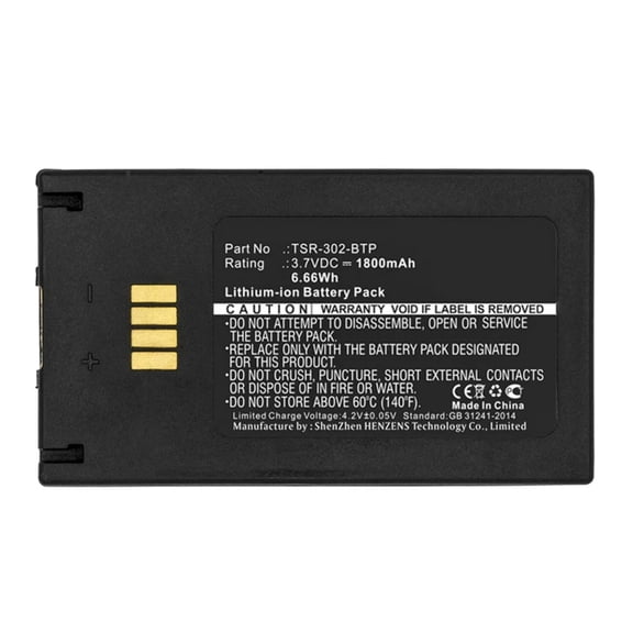 Batteries N Accessories BNA-WB-L8633 Remote Control Battery - Li-ion, 3.7V, 1800mAh, Ultra High Capacity Battery - Replacement for Crestron TSR-302-BTP Battery