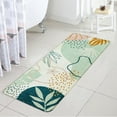 thumbnail image 6 of Bathroom Runner Rug Modern Abstract Long Bath Mat Non-Slip Cute Green Plant Bath Rug Soft Velvet Machine Washable Floor Mats for Bathroom Tub Shower,18''''x47'''', 6 of 6