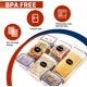 thumbnail image 4 of Paquete de 24 recipientes herméticos para almacenar alimentos con tapas para organizar y almacenar la despensa de la cocina, juego de botes de plástico para cereales, pastas, harina y azúcar, juego, 4 of 6