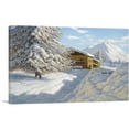 thumbnail image 1 of ARTCANVAS Winter Landscape With House Canvas Art Print by Ivan Fedorovich Choultse - Size: 26" x 18" (0.75" Deep), 1 of 9