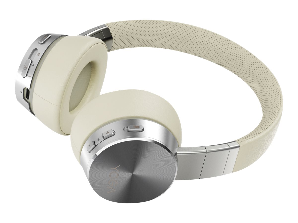 Lenovo Yoga - Headphones with mic - on-ear - Bluetooth - wireless - active noise canceling - mica - image 2 of 8