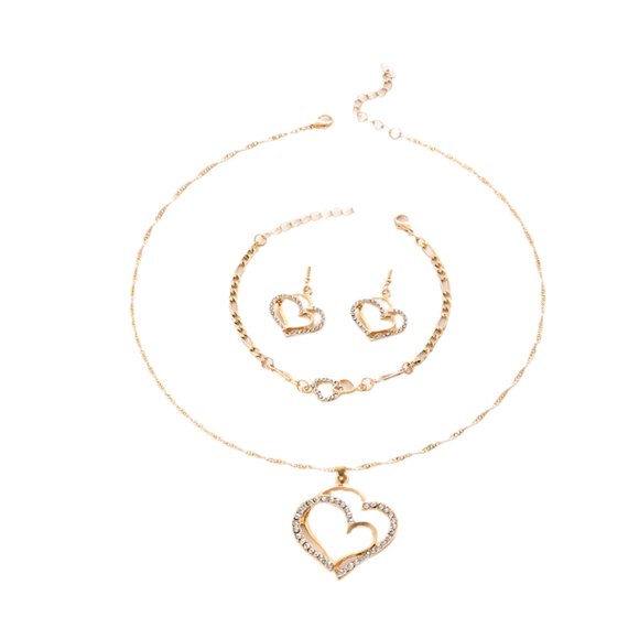 Love Bracelet for Couples, Love Pendant Earrings Bracelet Accessory Set