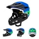 thumbnail image 3 of Casco de bicicleta de cara completa perfecl para hombres y mujeres Azul verde con forro extraíble y lavable, 3 of 8