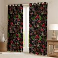 thumbnail image 2 of Feelyou Red Jungle Mushroom Kids Curtains Pack of 2 (42x84 Each), Plant Botanical Curtains Blackout, Rustic Farmhouse Bedroom Curtains, Window Curtains Home Decor, 2 of 6