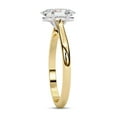 thumbnail image 3 of AFFY 4 Prong Solitaire Engagement Ring for Women, 1.20 Carat (ctw) Oval Cut Lab Grown Diamond Ring In 14K Yellow Gold Over Sterling Silver F-G-H, SI Quality Gifts For Her Ring Size-4, 3 of 6