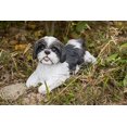 thumbnail image 1 of Escultura RUNADI Shih Tzu negro y blanco acostado, 1 of 8