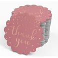 thumbnail image 4 of Inkdotpot Thank You Bridal Shower Bottle Tag Real Rose Gold Foil Favor Hang Tags Pack Of 100, 4 of 7