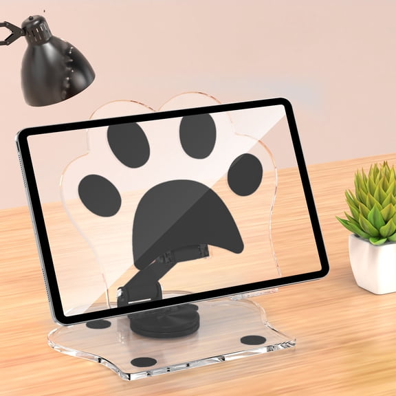 Rotating Desktop Tablet Stand, Portable Foldable Holder, Adjustable for Phone and Tablet Viewing