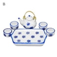 thumbnail image 3 of Zhaomeidaxi 6 Pcs/Set 1:12 Scale Miniatures Porcelain Tea Cup Set Miniature Porcelain Tea Cup Set for DIY Toys, 3 of 6