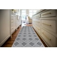 thumbnail image 4 of Mirage Marko Cream & Grey 2' x 10' Runner Rug, 4 of 9