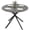 Distressed Grey, variant on 40" Round Dining Table for 4 Kitchen Table with Steel Legs, Distressed Grey