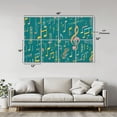 thumbnail image 2 of 8 Pack Art Acoustic Panels Sound Absorbing seamless music notes Decorative Soundproof Wall Panels Self Adhesive for Nursery Game Room Bedroom 48"x32", 2 of 6