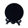 thumbnail image 4 of HILABEE Miroir Obsidienne Cercle Disque Miroir Obsidienne, Miroir Rond Noir, Décoration Maison, Bureau S, 4 of 9
