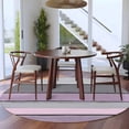 thumbnail image 3 of Purple Grey Stripes Round Rugs for Living Room 5ft Paint Peeling Effect Wood Texture Non Slip Circle Rug Washable Low-Profile Indoor Carpet for Bedroom, Dining Room, Bathroom, 3 of 9