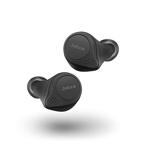 Restored Jabra - Elite 75t True Wireless Active Noise Cancelling In-Ear Headphones - Black (Refurbished)