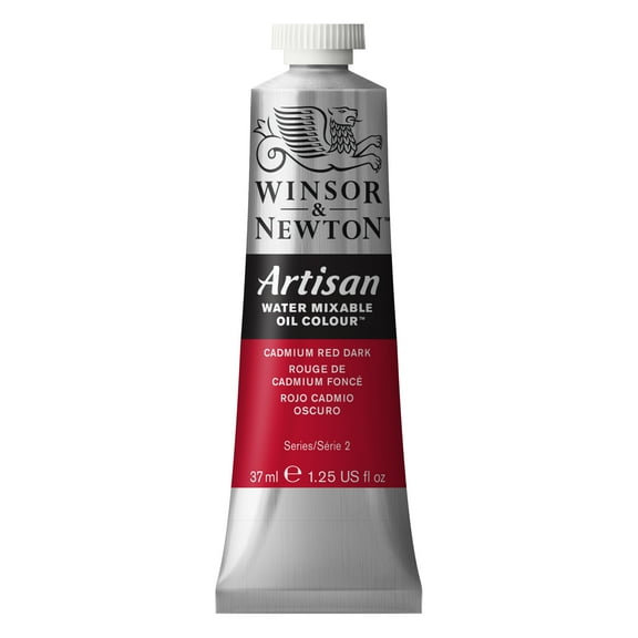 Winsor & Newton Artisan Water Mixable Oil Color, 37ml, Cadmium Red Dark