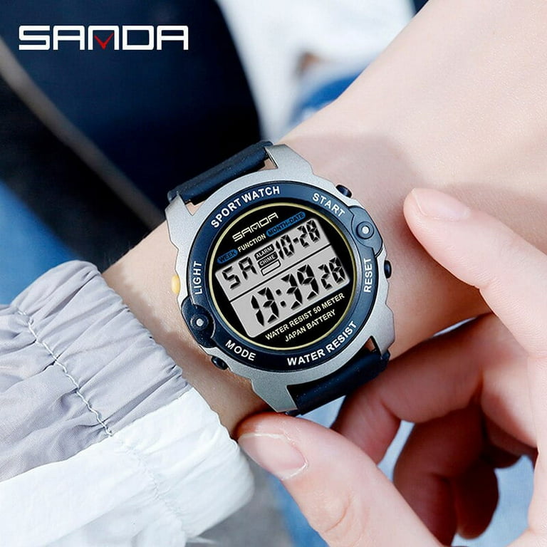 Sanda Fashion Sport Watch Women Transparent Strap Led Digital Clock Ladies  Electronic Watch Reloj Mujer Relogio Feminino 2009 - Digital Wristwatches 