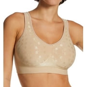 Women's Bali 3488 Comfort Revolution Shaping Wirefree Bra (Nude Dot 2X)